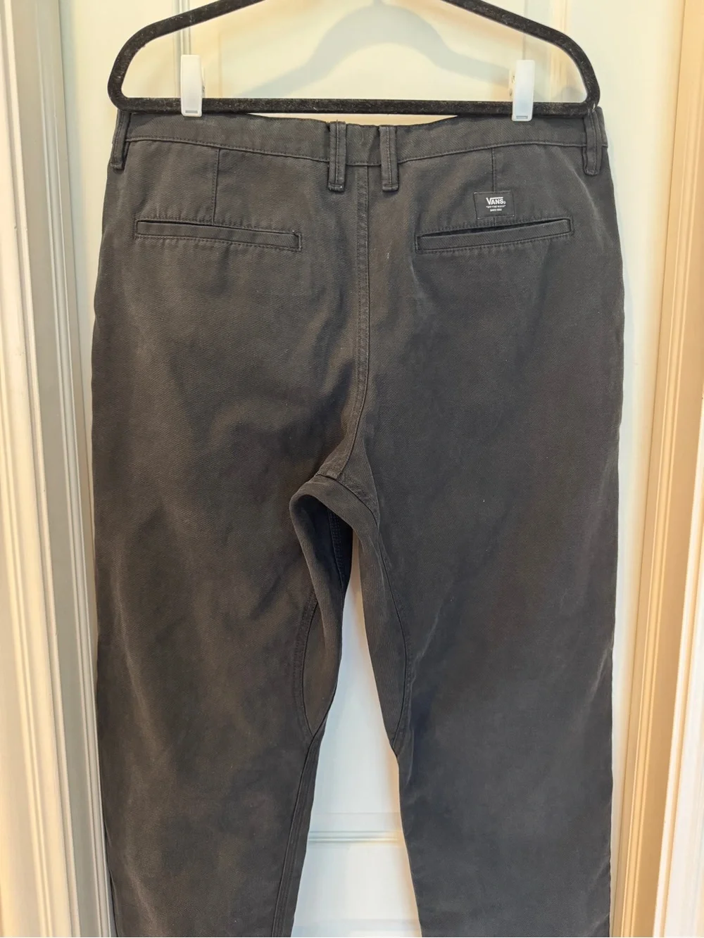 Vans Black Men's Chinos - Straight Casual Fit